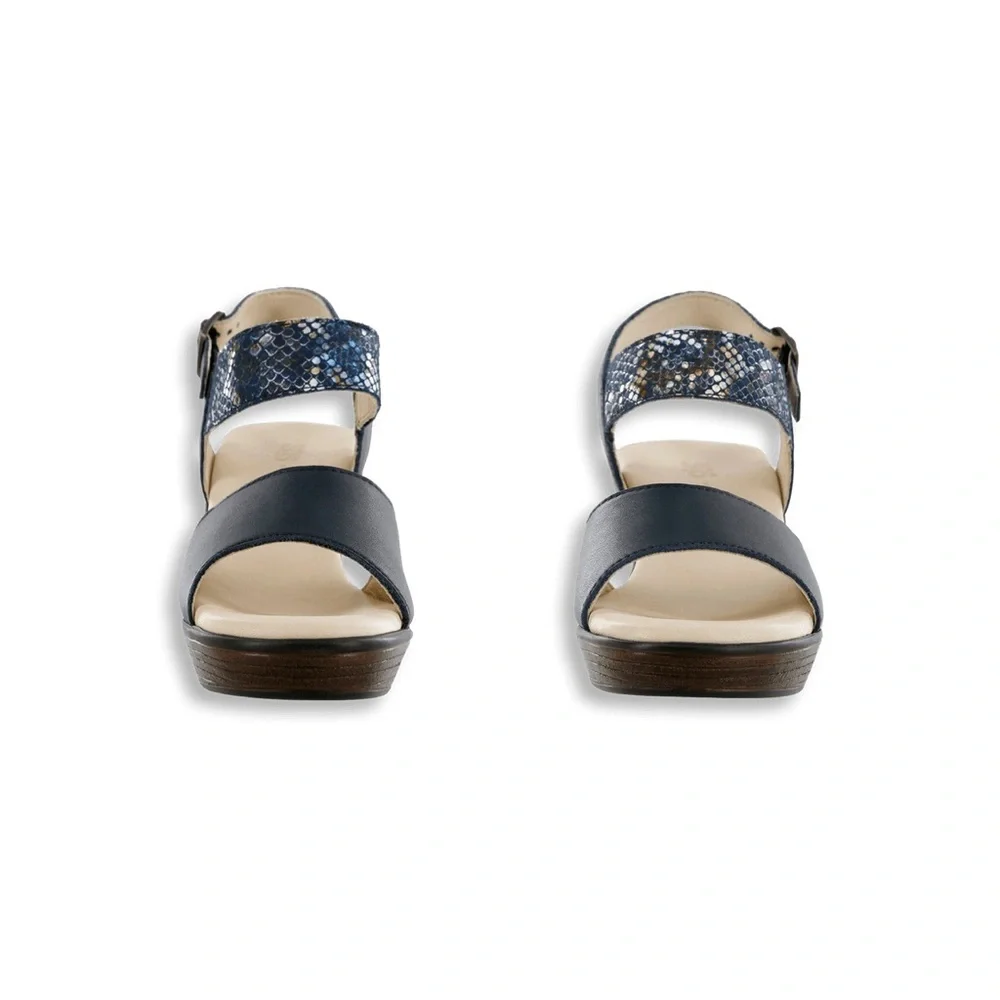 NEW SAS heather wedge Sandal‎ Size 10M B13